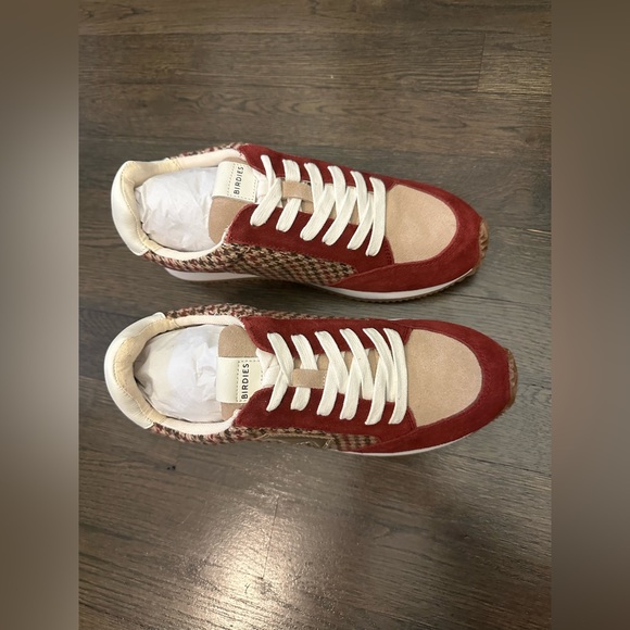 NWT Birdies Roadrunner Sneaker in Primary Plaid Size 7.5 - Picture 3 of 7